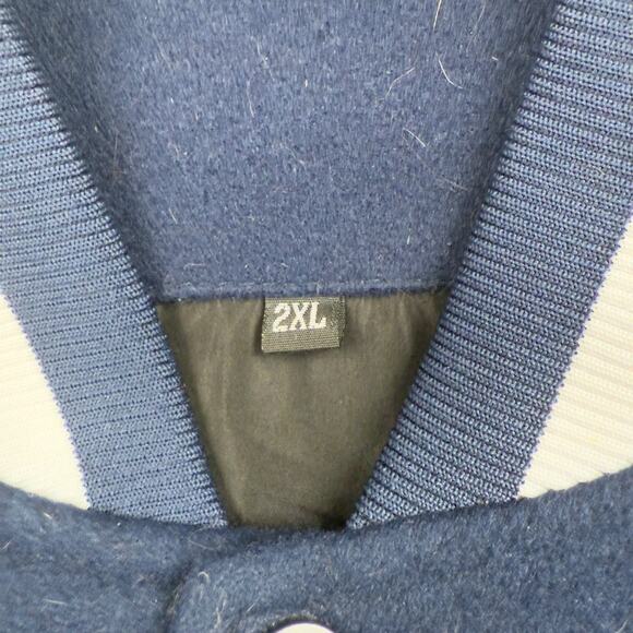 Boeing Engineering School Varsity Logo Knit Jacket Blue White 2XL Aeronautical - Picture 3 of 6